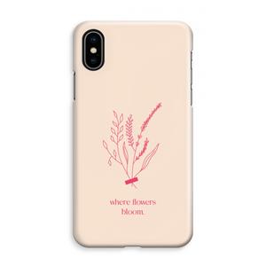 CaseCompany Where flowers bloom: iPhone XS Max Volledig Geprint Hoesje