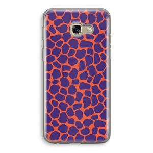 CaseCompany Purple Giraffe: Samsung Galaxy A5 (2017) Transparant Hoesje