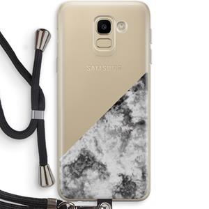 CaseCompany Onweer: Samsung Galaxy J6 (2018) Transparant Hoesje met koord