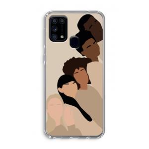 CaseCompany Sweet creatures: Samsung Galaxy M31 Transparant Hoesje