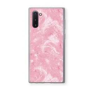 CaseCompany Abstract Painting Pink: Samsung Galaxy Note 10 Transparant Hoesje