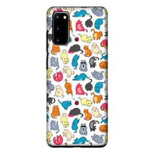 CaseCompany Kleurrijke katten: Samsung Galaxy S20 Tough Case