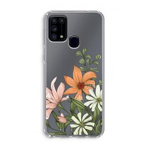 CaseCompany Floral bouquet: Samsung Galaxy M31 Transparant Hoesje