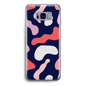 CaseCompany Memphis Shapes Pink: Samsung Galaxy S8 Transparant Hoesje