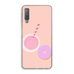 CaseCompany Donut: Samsung Galaxy A7 (2018) Transparant Hoesje