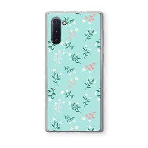 CaseCompany Small white flowers: Samsung Galaxy Note 10 Transparant Hoesje