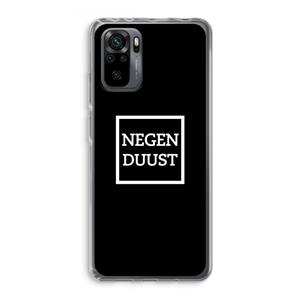 CaseCompany Negenduust black: Xiaomi Redmi Note 10 Pro Transparant Hoesje