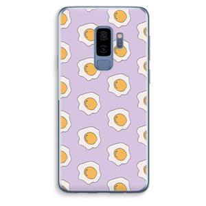 CaseCompany Bacon to my eggs #1: Samsung Galaxy S9 Plus Transparant Hoesje