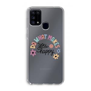 CaseCompany Happy days: Samsung Galaxy M31 Transparant Hoesje