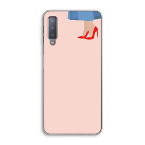 CaseCompany High heels: Samsung Galaxy A7 (2018) Transparant Hoesje