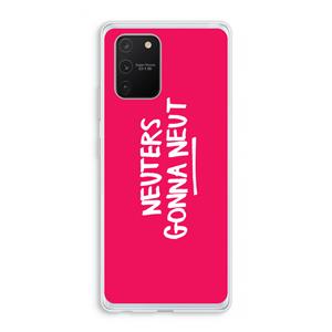 CaseCompany Neuters (roze): Samsung Galaxy S10 Lite Transparant Hoesje