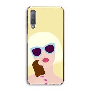 CaseCompany Ice cream: Samsung Galaxy A7 (2018) Transparant Hoesje