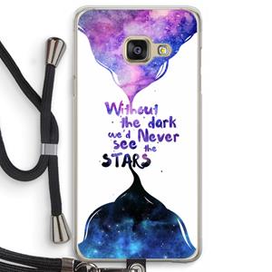 CaseCompany Stars quote: Samsung Galaxy A3 (2016) Transparant Hoesje met koord