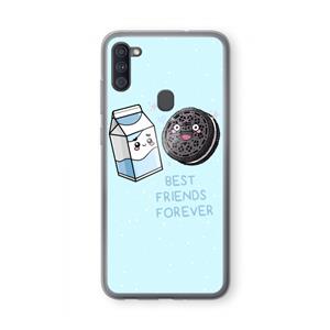 CaseCompany Best Friend Forever: Samsung Galaxy A11 Transparant Hoesje