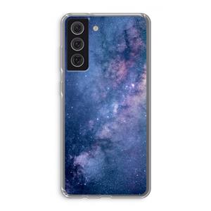 CaseCompany Nebula: Samsung Galaxy S21 FE Transparant Hoesje