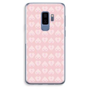 CaseCompany Ass 'n Titties: Samsung Galaxy S9 Plus Transparant Hoesje