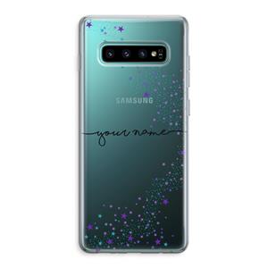 CaseCompany Sterren: Samsung Galaxy S10 Plus Transparant Hoesje