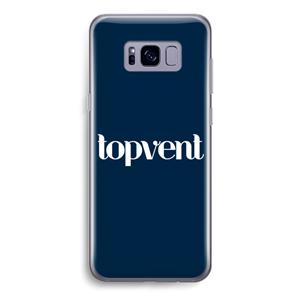 CaseCompany Topvent Navy: Samsung Galaxy S8 Transparant Hoesje