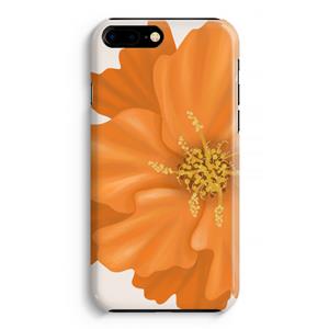 CaseCompany Orange Ellila flower: Volledig Geprint iPhone 7 Plus Hoesje