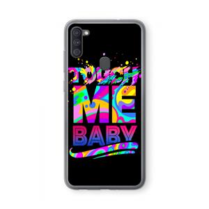 CaseCompany Touch Me: Samsung Galaxy A11 Transparant Hoesje