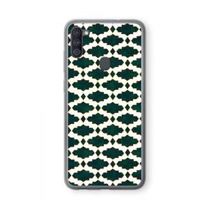 CaseCompany Moroccan tiles: Samsung Galaxy A11 Transparant Hoesje