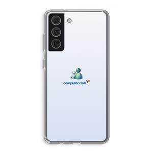 CaseCompany MSN: Samsung Galaxy S21 FE Transparant Hoesje