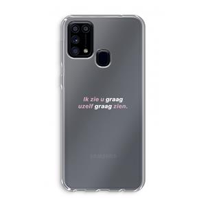 CaseCompany uzelf graag zien: Samsung Galaxy M31 Transparant Hoesje