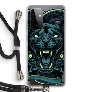 CaseCompany Cougar and Vipers: Samsung Galaxy A72 5G Transparant Hoesje met koord