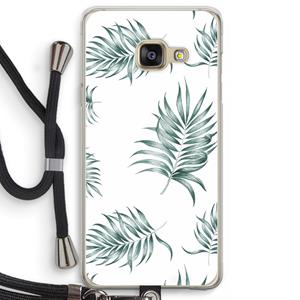 CaseCompany Simple leaves: Samsung Galaxy A3 (2016) Transparant Hoesje met koord