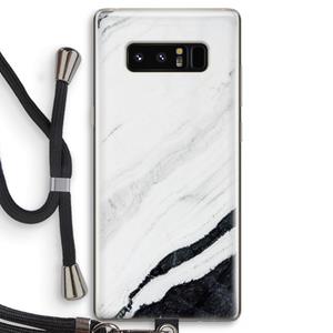 CaseCompany Elegante marmer: Samsung Galaxy Note 8 Transparant Hoesje met koord