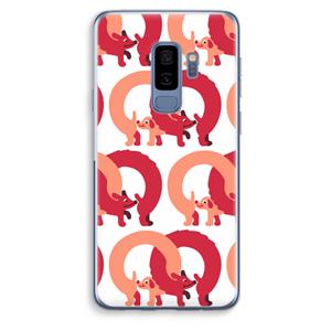 CaseCompany Dogs: Samsung Galaxy S9 Plus Transparant Hoesje