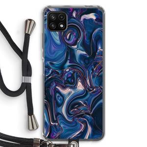 CaseCompany Mirrored Mirage: Samsung Galaxy A22 5G Transparant Hoesje met koord