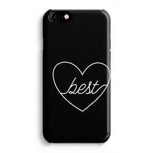 CaseCompany Best heart black: Volledig Geprint iPhone 7 Plus Hoesje