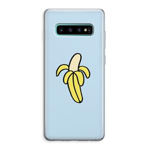 CaseCompany Banana: Samsung Galaxy S10 Plus Transparant Hoesje