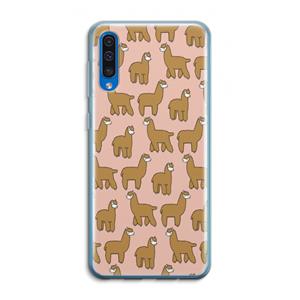 CaseCompany Alpacas: Samsung Galaxy A50 Transparant Hoesje