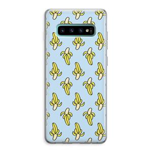 CaseCompany Bananas: Samsung Galaxy S10 Plus Transparant Hoesje