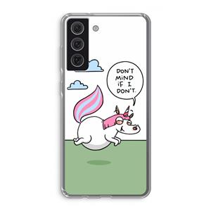 CaseCompany Unicorn: Samsung Galaxy S21 FE Transparant Hoesje