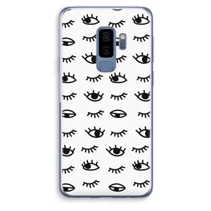 CaseCompany Eye pattern #2: Samsung Galaxy S9 Plus Transparant Hoesje