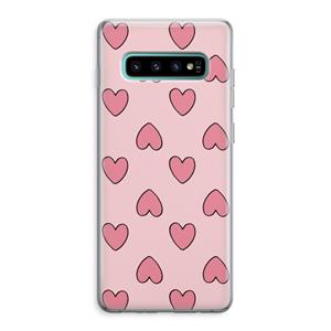 CaseCompany Ondersteboven verliefd: Samsung Galaxy S10 Plus Transparant Hoesje