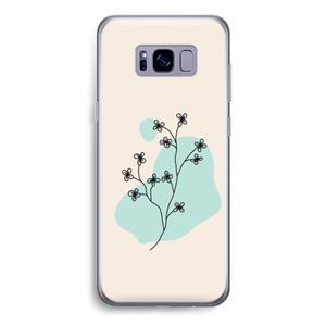 CaseCompany Love your petals: Samsung Galaxy S8 Transparant Hoesje