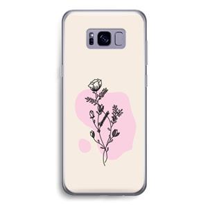 CaseCompany Roses are red: Samsung Galaxy S8 Transparant Hoesje