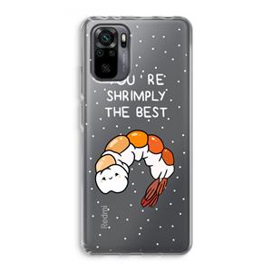 CaseCompany You're Shrimply The Best: Xiaomi Redmi Note 10 Pro Transparant Hoesje