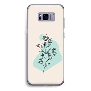 CaseCompany Violets are blue: Samsung Galaxy S8 Transparant Hoesje