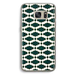 CaseCompany Moroccan tiles: Samsung Galaxy S7 Transparant Hoesje