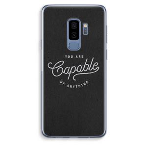 CaseCompany Capable: Samsung Galaxy S9 Plus Transparant Hoesje