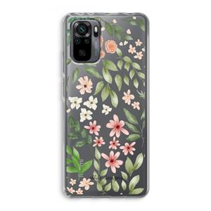 CaseCompany Botanical sweet flower heaven: Xiaomi Redmi Note 10 Pro Transparant Hoesje