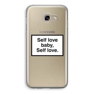 CaseCompany Self love: Samsung Galaxy A5 (2017) Transparant Hoesje