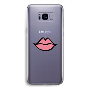 CaseCompany Kusje: Samsung Galaxy S8 Transparant Hoesje
