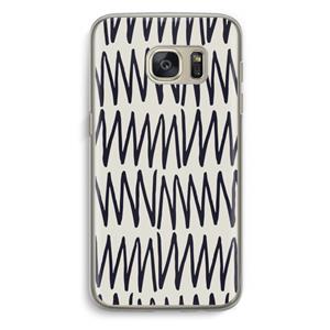 CaseCompany Marrakech Zigzag: Samsung Galaxy S7 Transparant Hoesje