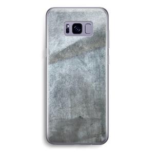 CaseCompany Grey Stone: Samsung Galaxy S8 Transparant Hoesje